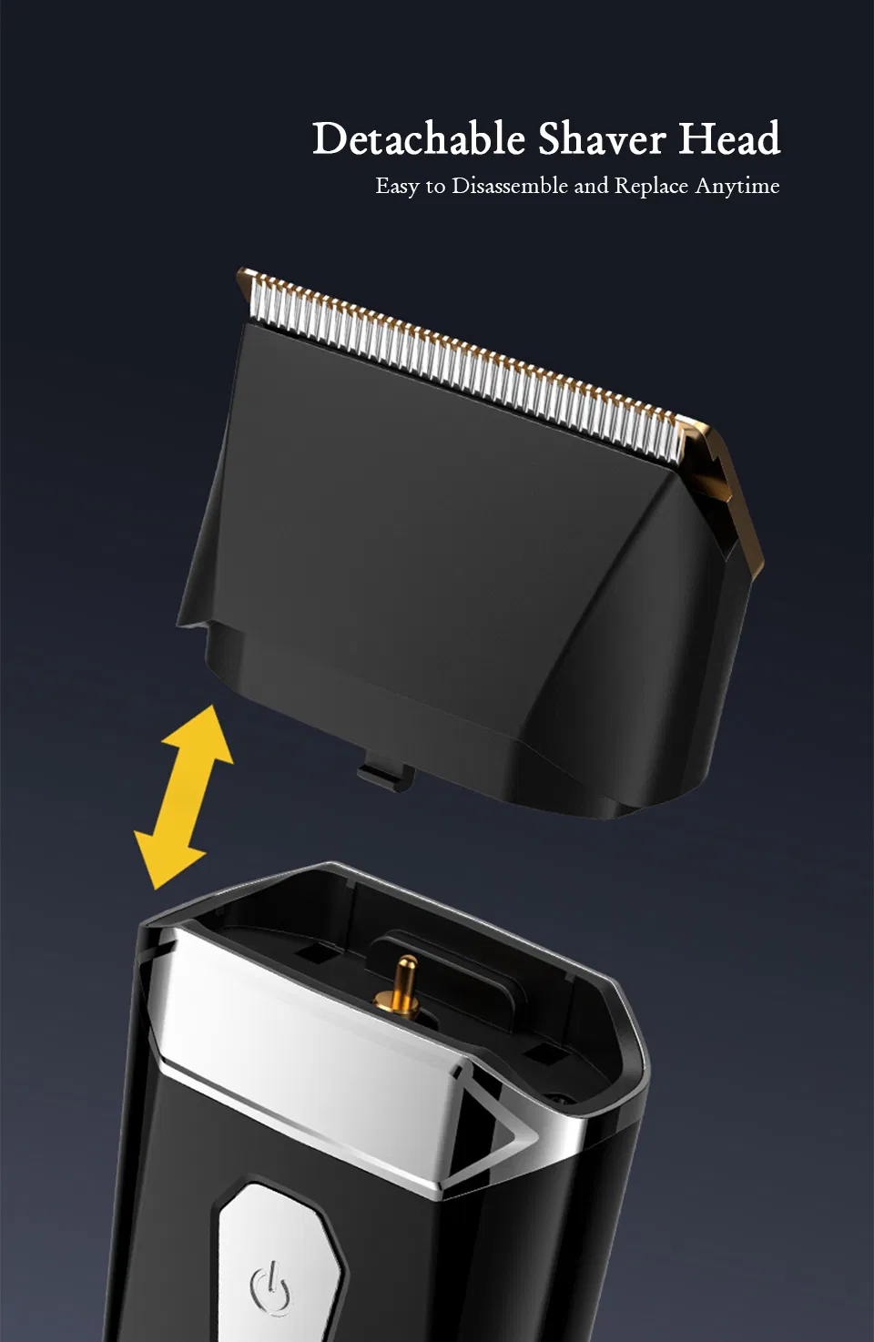 Grooming Tools Reciprocating Cordless Shaver for Men
