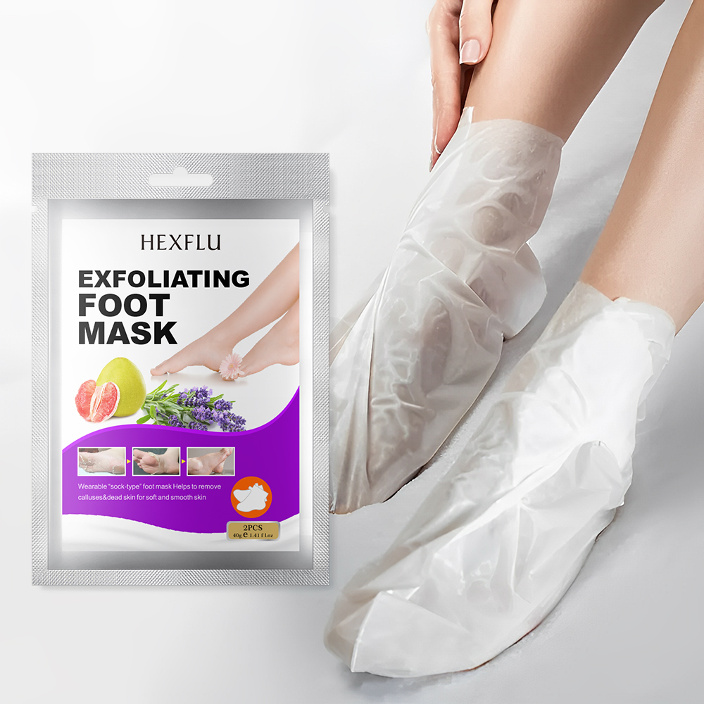 Best Seller Foot Mask Exfoliating Scrub Pedicure Spa Socks Foot Peel Mask Feet Care for Heels Remove Dead Skin Moisturizing