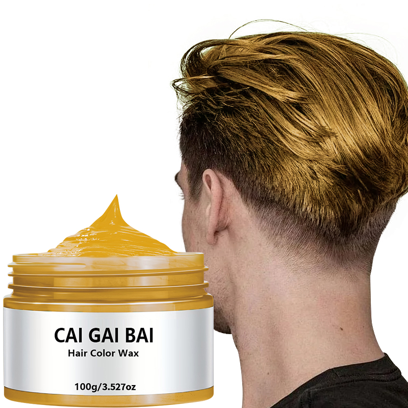 Custom Brand Temporary Hair Coloring Clay Paint Wax Matte Hair Dye Styling Party Color Wax Hair Paste Pomade