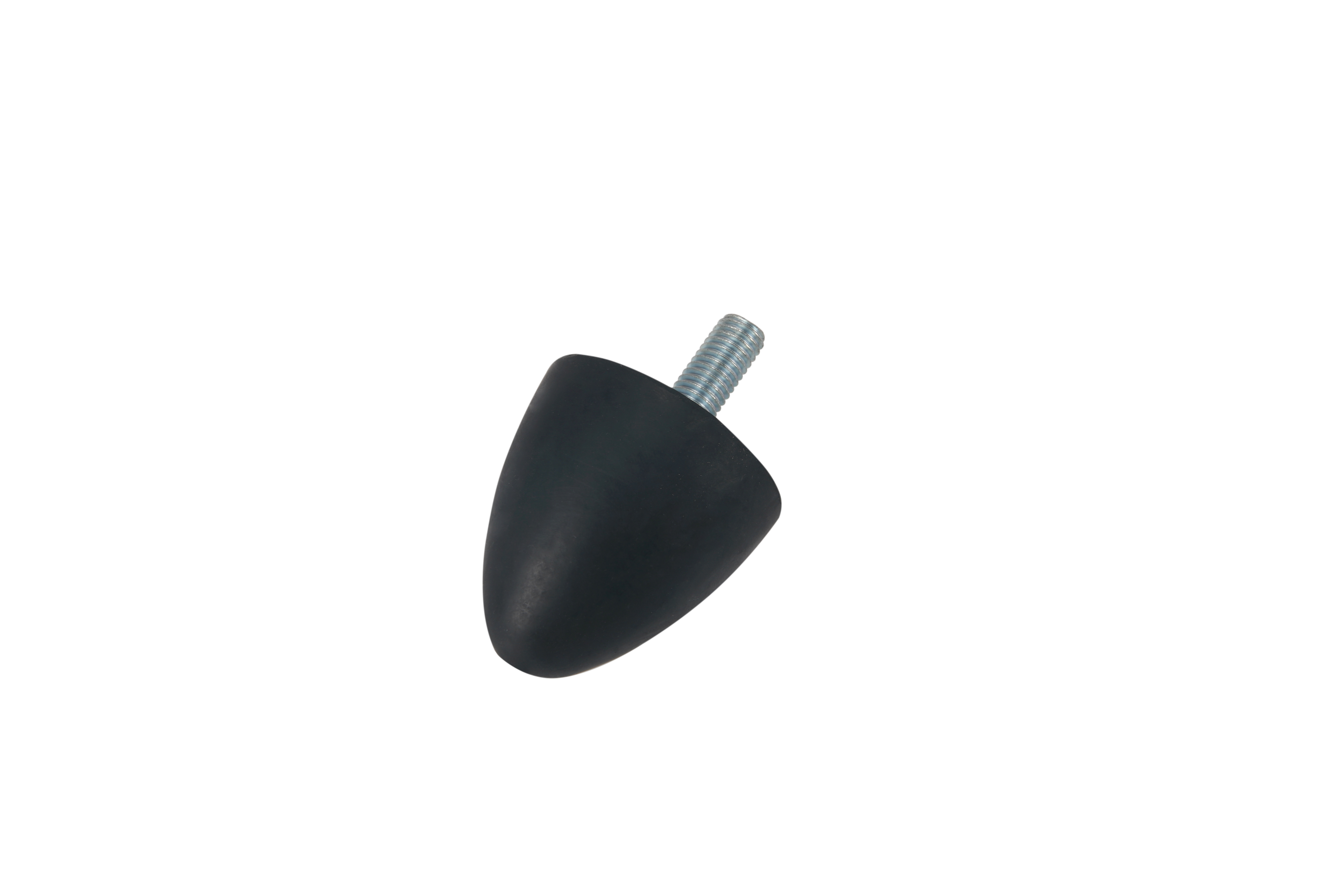 VP Conical Shockproof Screw Water Drop Shaped Pointed Absorption Foot Cushion DPF Anti-collision Foot Block Black Silver