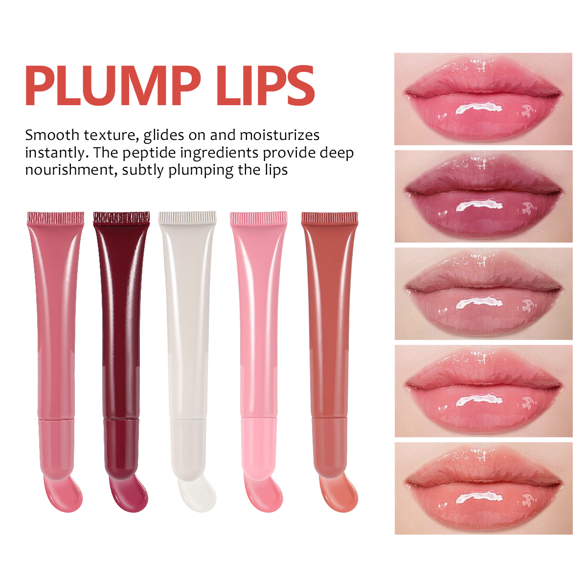 High Quality Private Label Lipgloss Lipbalm Cream Lip Tint Cherry Balm Long-Lasting Peptide Tinted Lip Balm Soft Glossy Lip Balm