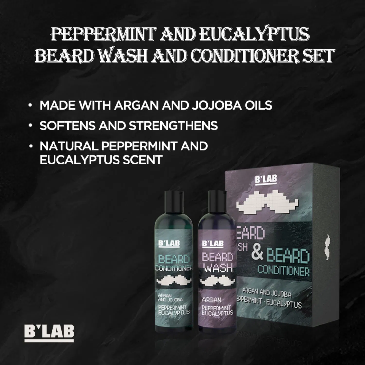 Private Label Men Set Beard Oil Beard Balm Grooming Kit Salon
