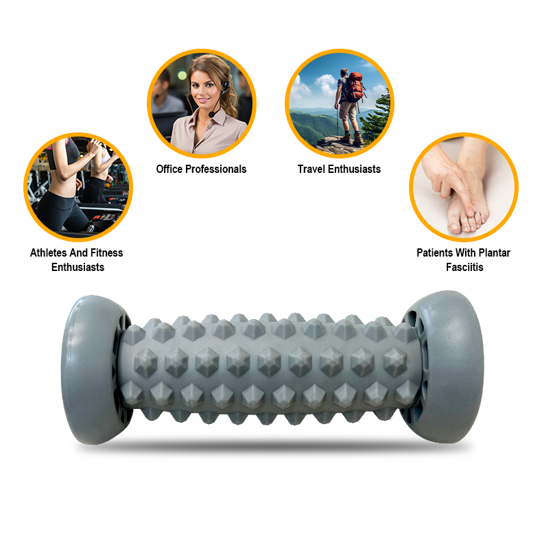 Custom Foot Massager Deep Tissue Trigger Point Shiatsu Muscle Massage Foot Massage Roller For Foot Pain Relief