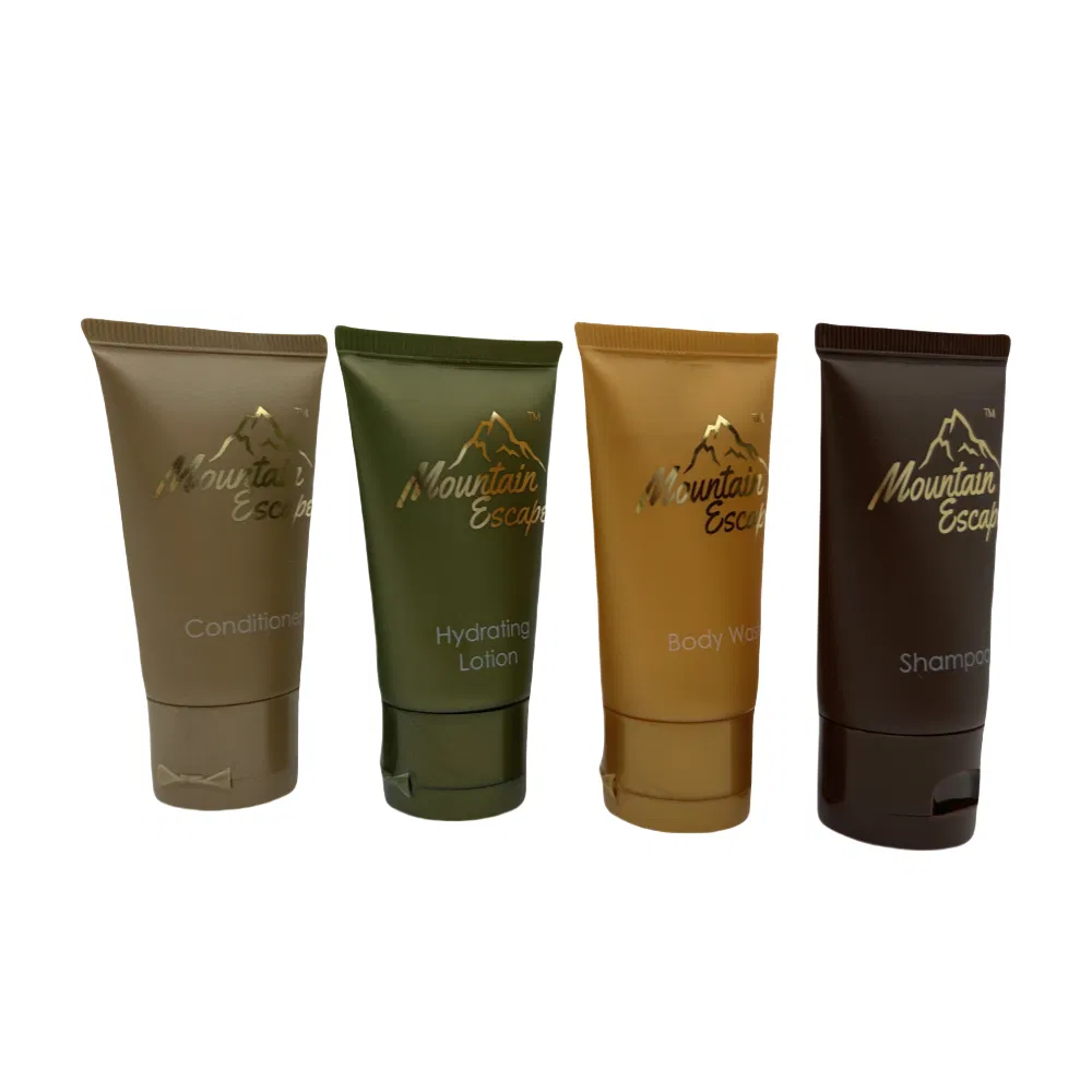 Customized Plastic Hotel Amenities-Shampoo &amp; Body Wash Tube for Travel Soft Bathroom Toiletries