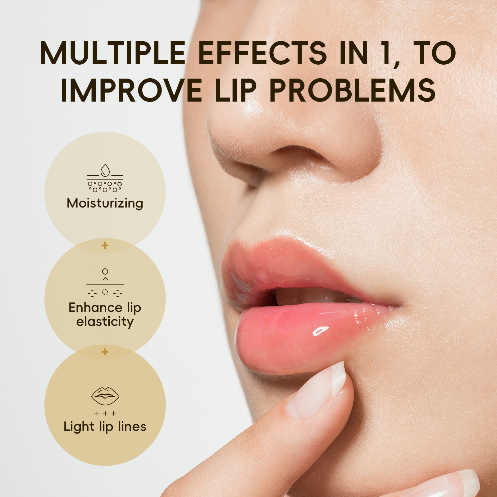 Laikou Snail Collagen Essence Lipmask Moisturizing Radiant Firming Whitening Skin Tender Lipmask