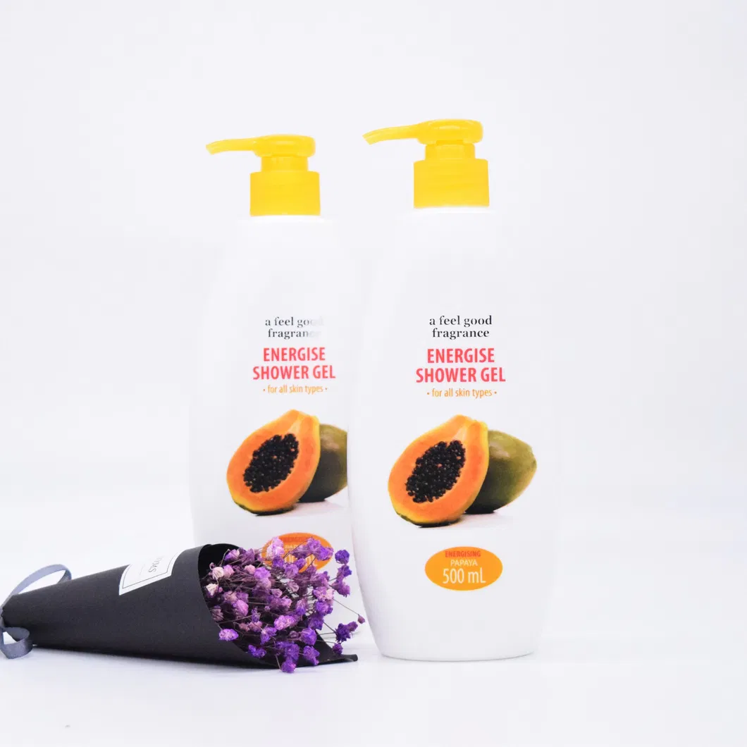 Three Kinds of Shower Gel Nourishing Body Wash Moisturizing Skin - Papaya Front