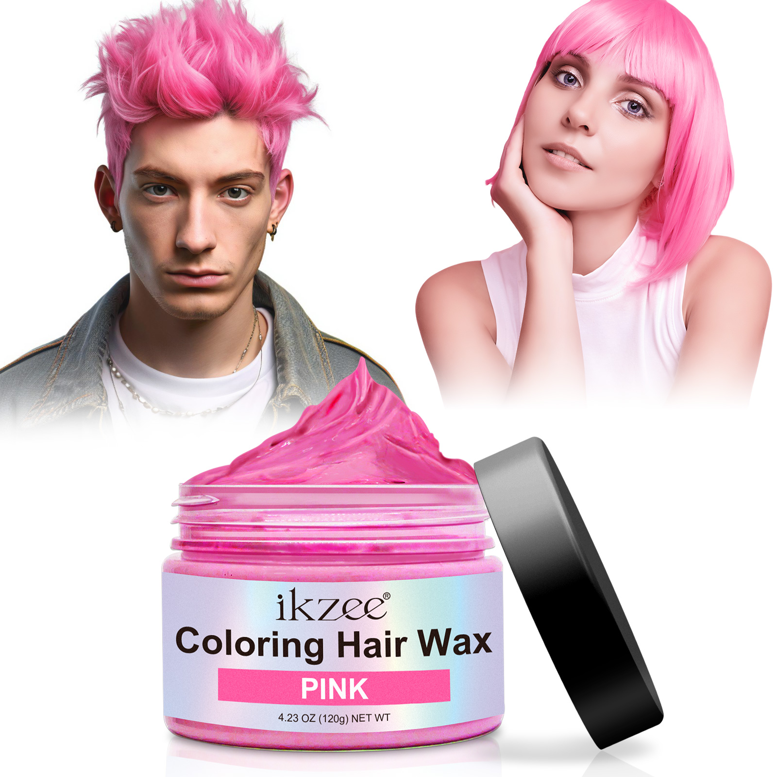 Wholesale 9 Colors Natural Ingredients Washable Coloring Hair Wax Dye Styling Temporary Clay Hair Color Wax for Men and Women