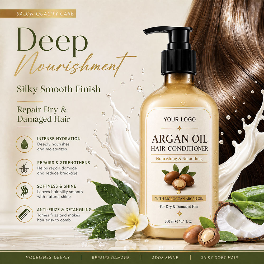 Private Label Aloe Vera Hair Conditioner Hydrating Soothing Treatment For Dry Frizzy Hair Care Scalp Moisture Cream OEM