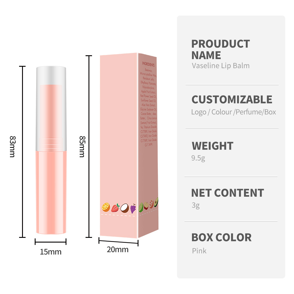 SENKA Repair Your Lip Moisturizing Colorful Fruit Flavor Vegan Lip Mask Balm with Your Logo Organic Care Lip Balm