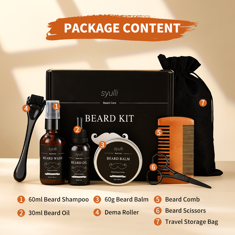 Premium Beard Grooming Set 7 PCS