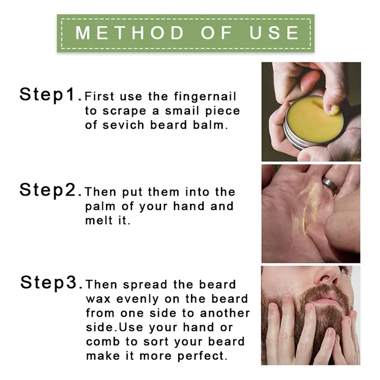 OEM Professional Pure Natural Beard Grooming for Men Balm