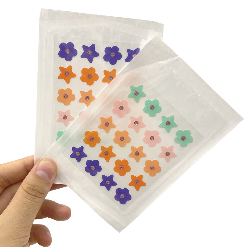 Professional OEM Manufacturer of Multi Shape Acne Patches Custom Hydrocolloid Spot Treatment in Stars, Hearts &amp; Dots