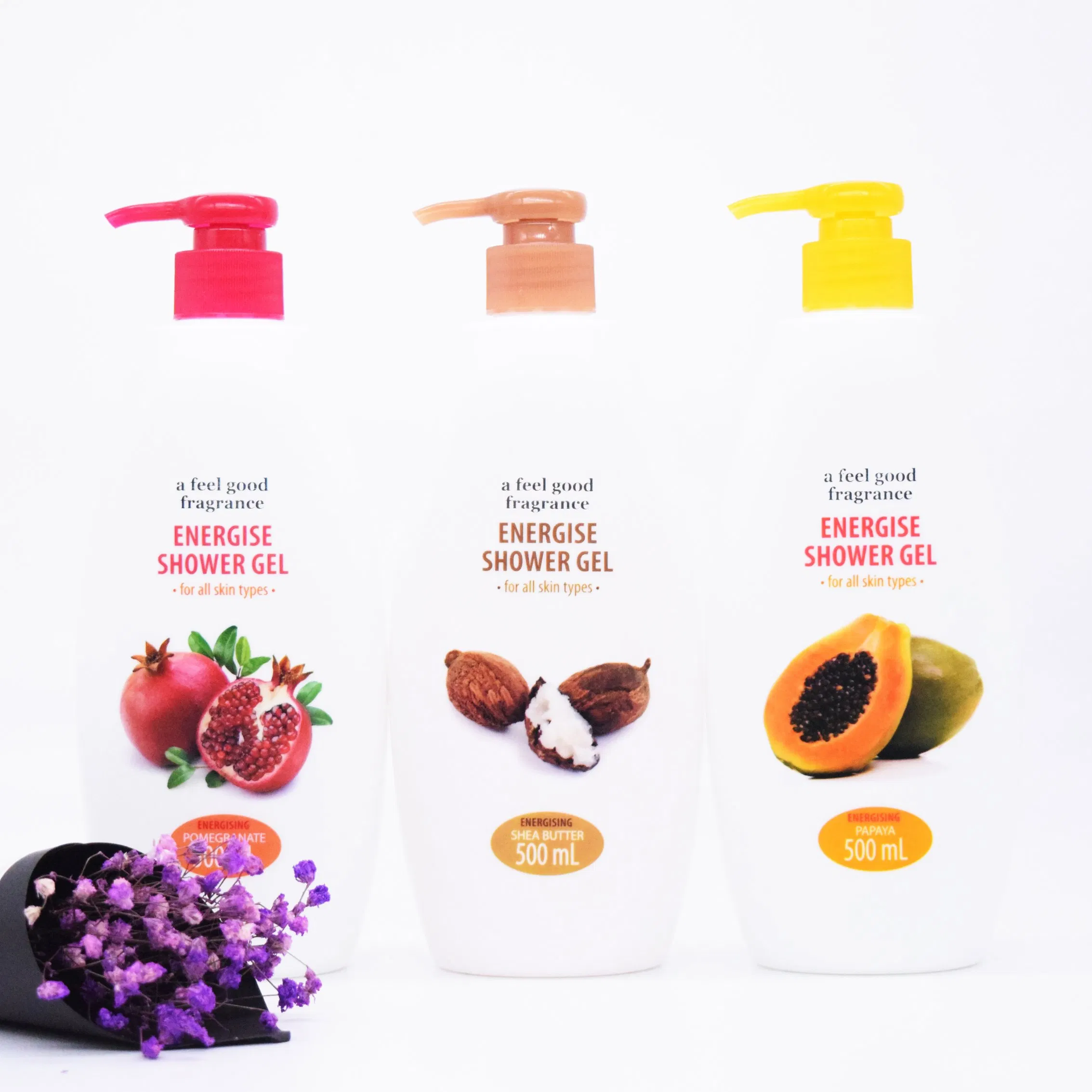 Three Kinds of Shower Gel Nourishing Body Wash Moisturizing Skin