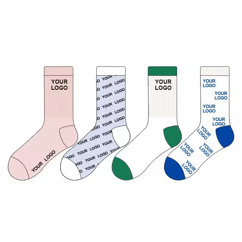 Customizable Bamboo Cotton Crew Socks Black Elite Calcetines No Minimum Order Private Label Bottom Logo Placement Youth Size
