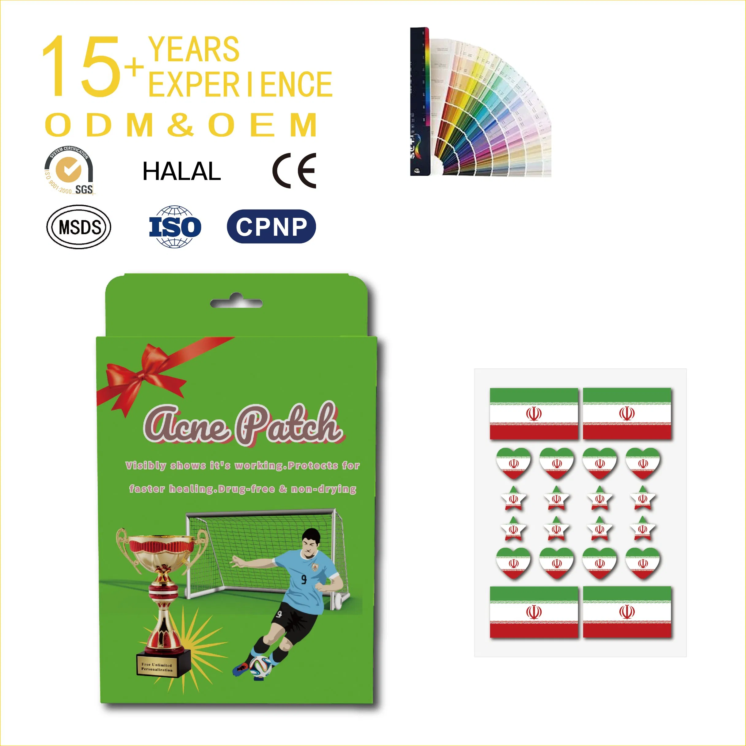 in Stock Custom Colorful Star Pimple Patches: Cute Acne Treatment