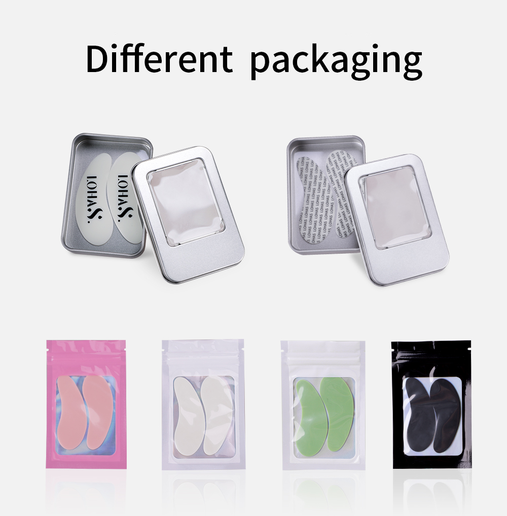 LOHAS Thick Silicone Eye Patch Reusable Silicone Eye Mask Under The Eye Pad For Anti-Wrinkle And Eyelash Extension