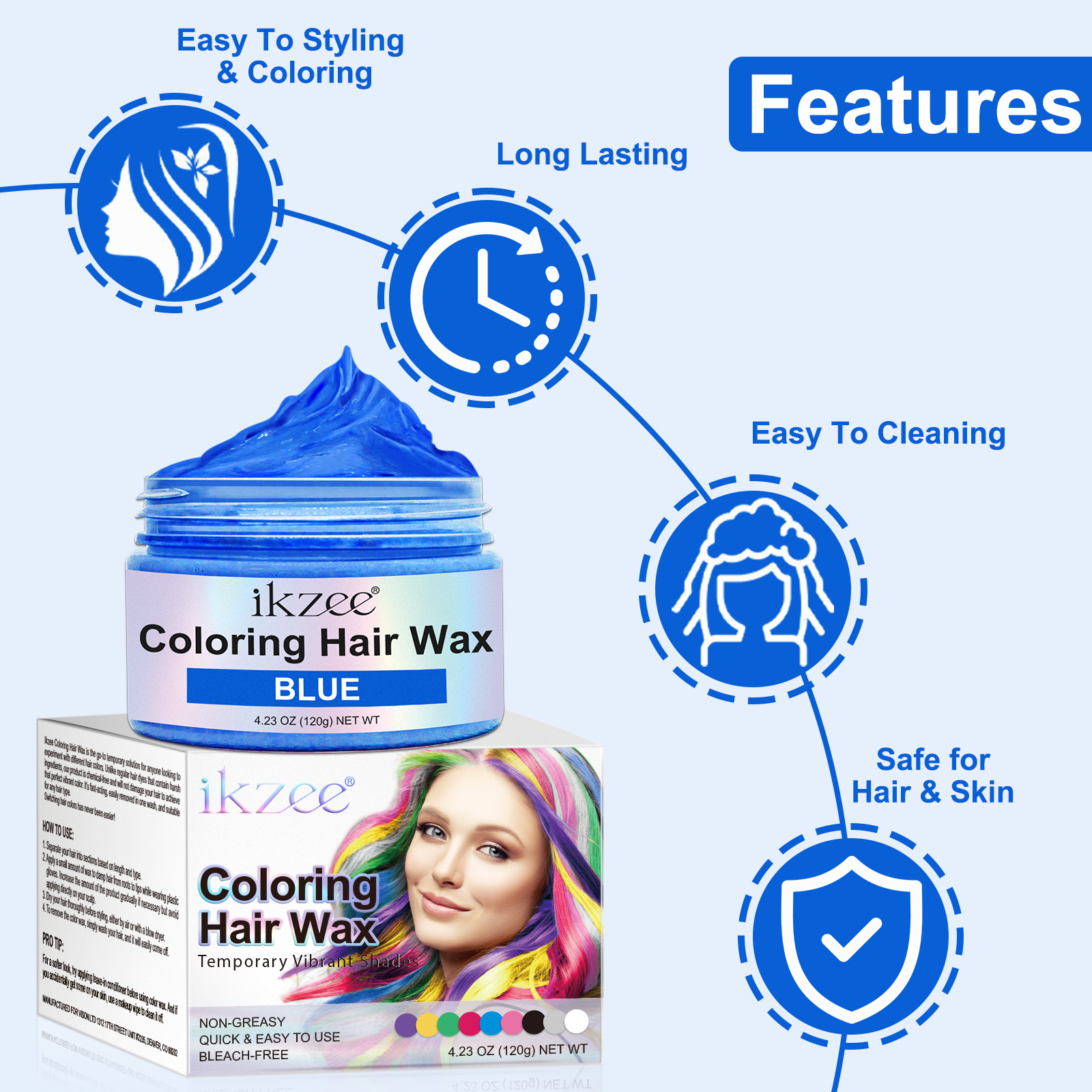 Coloring Hair Wax Showcase 7