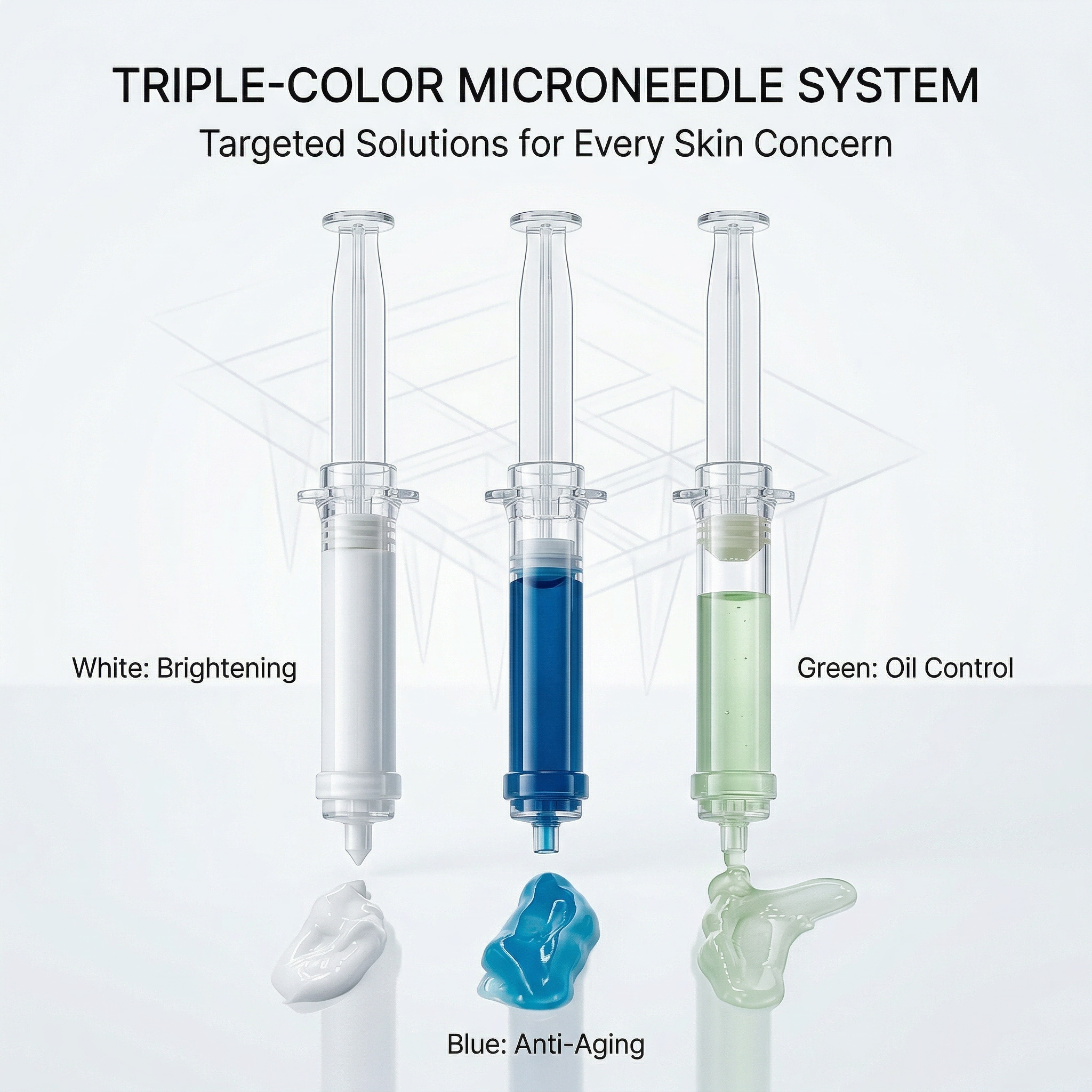 Spicule Microneedle Skin Repair Ampoule | 3-Color Hydrolyzed Sponge Spicule Face Serum 5ml Deep Absorption Skin Transformation
