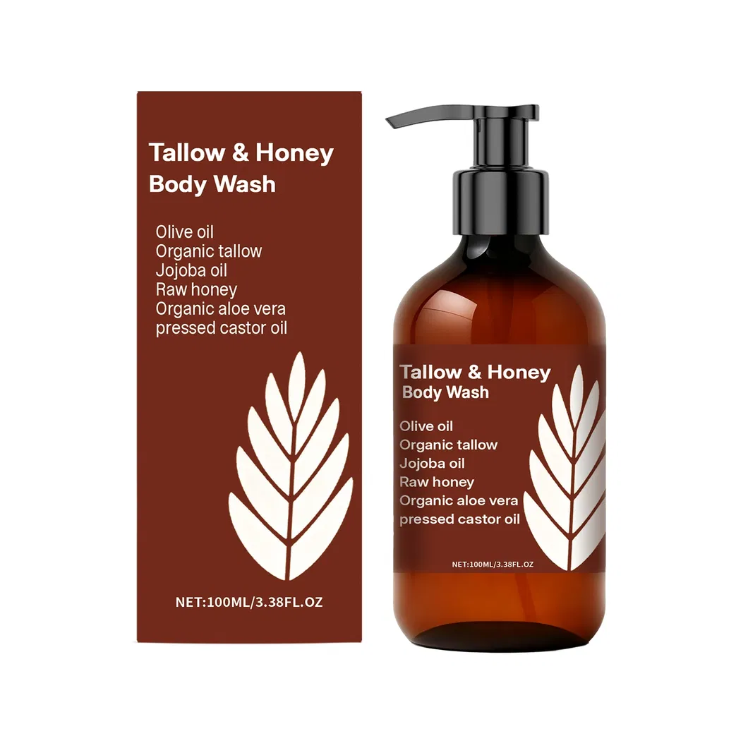 Private Label OEM Natural Organic Body Wash with High Quality Refreshements Turmeric Honey Body Wash Shower Gel