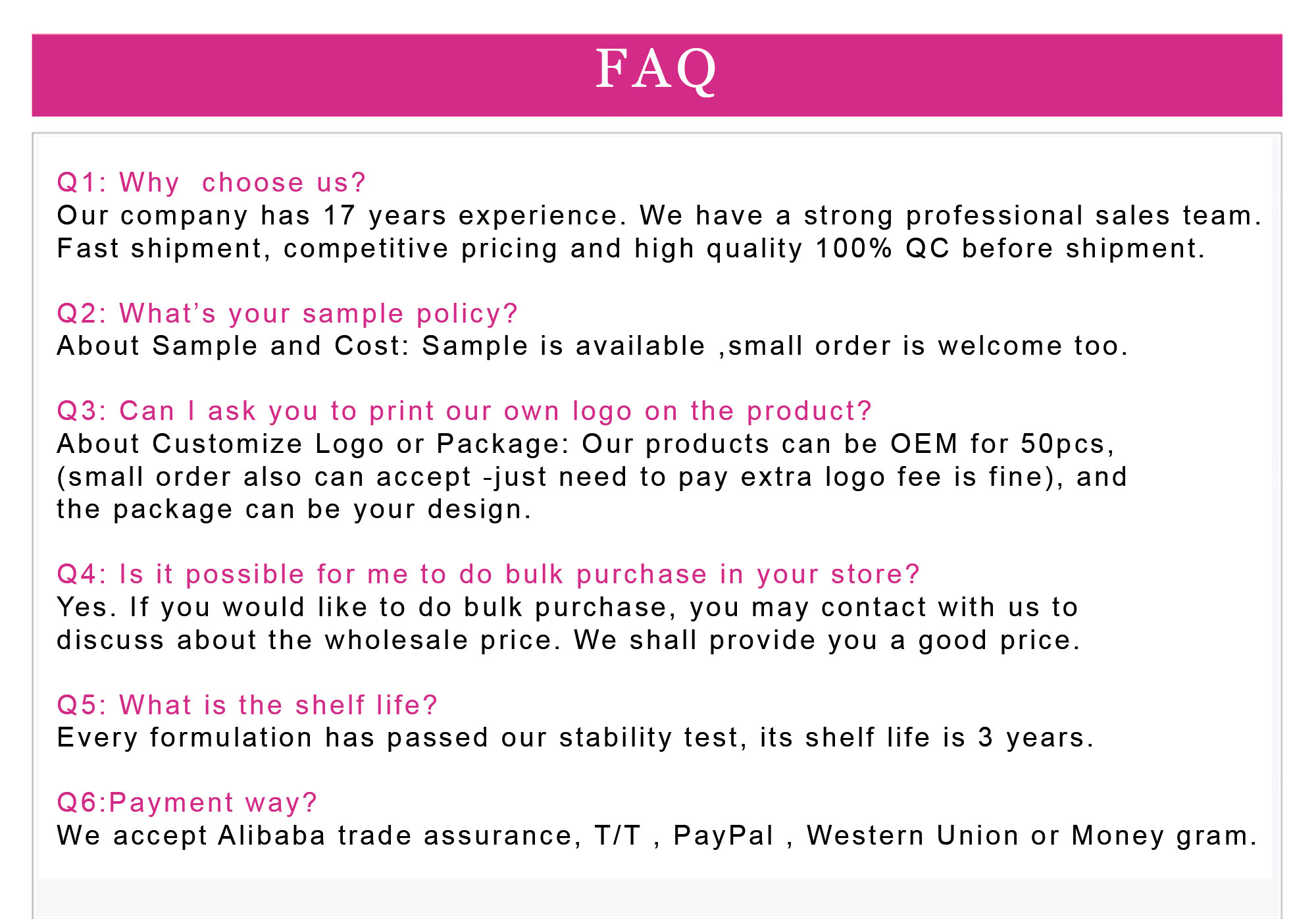 Frequently Asked Questions Overview
