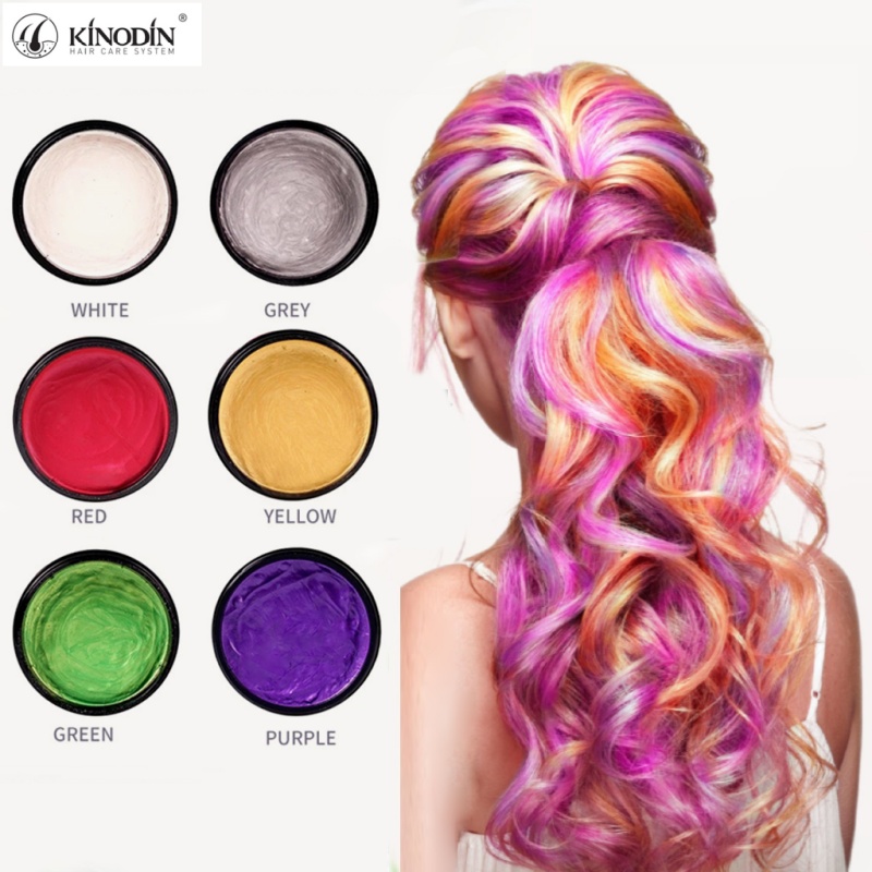 100g Organic Herbal Hair Wax Dye Nature Styling Temporary Cream Hair Dye with Strong Hold Smoothing Feature