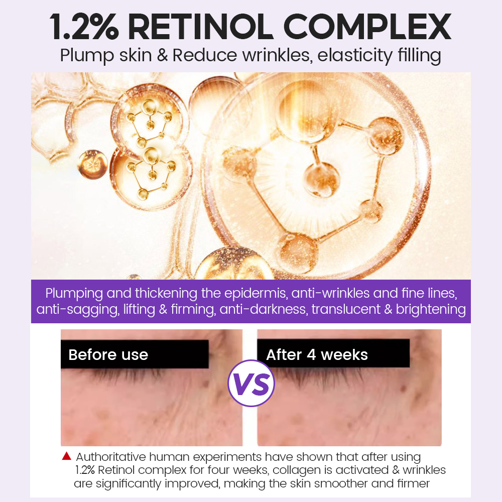 Triple Anti-Aging Anti-Wrinkle Face Serum Retinol + Xylane Ampoule 2ml*15pcs Collagen Organic Whitening Lightening OEM Supply