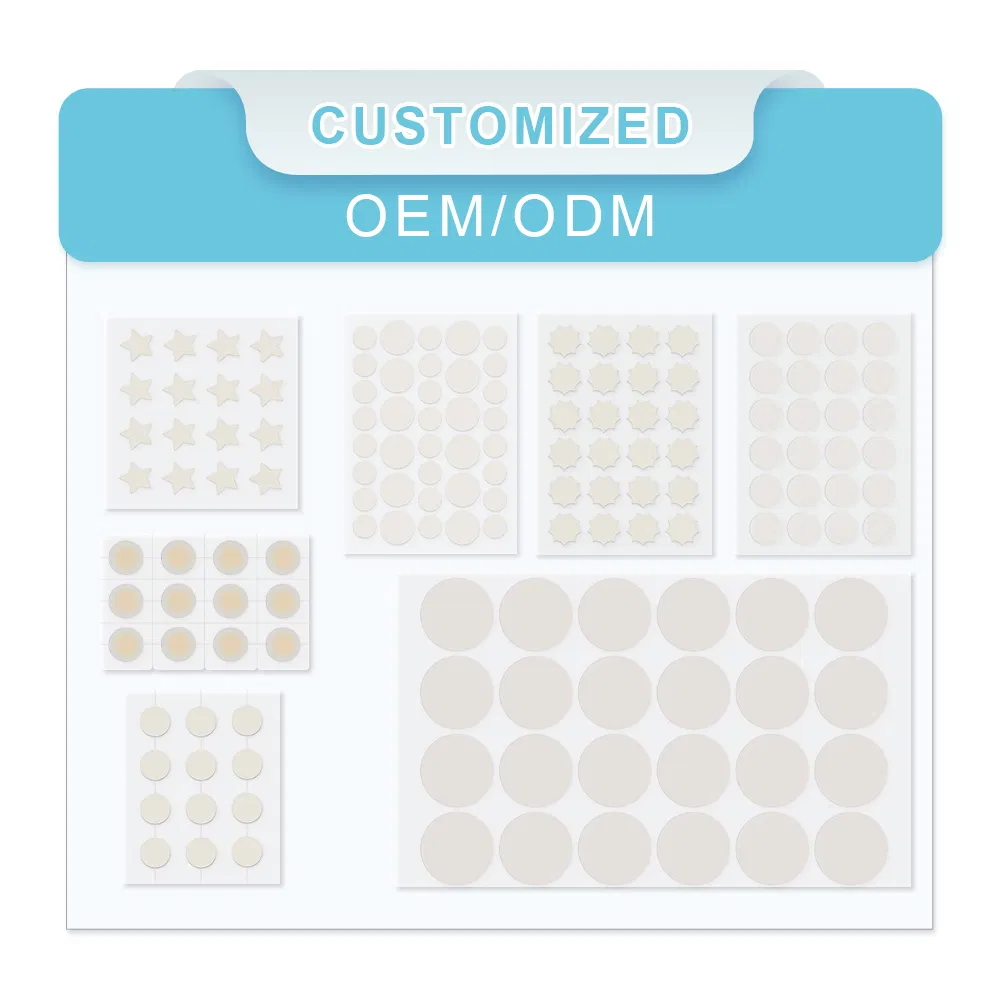 Private Label Hydrocolloid Acne Patches - Invisible Star Spot Treatment