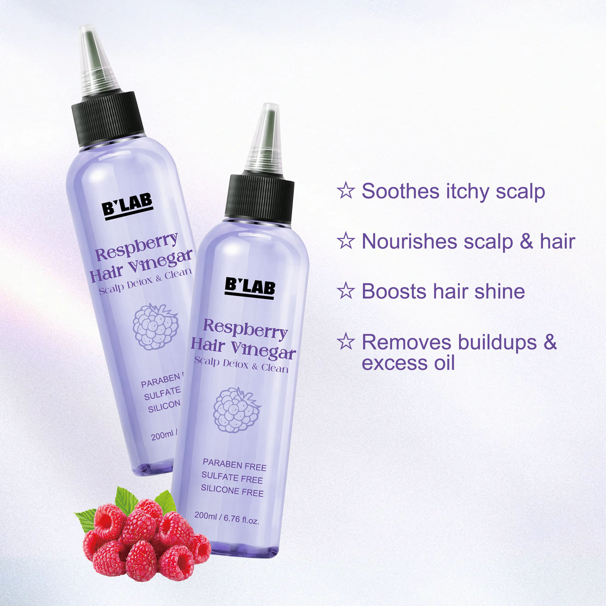 New Arrivals Hair Care Vinegar Rinse For Scalp Detox Clean Smooth Shiny Hair Clarifying Treatment For Anti Dandruff Scalp Serum