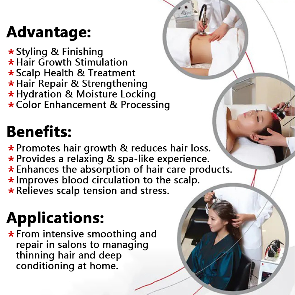 For Salon Hair Scalp Treatment Bubble Machine 5/6 in 1 Hair Scalp Massage Device Korea Hair Bubble Spa Scalp Massage Machine
