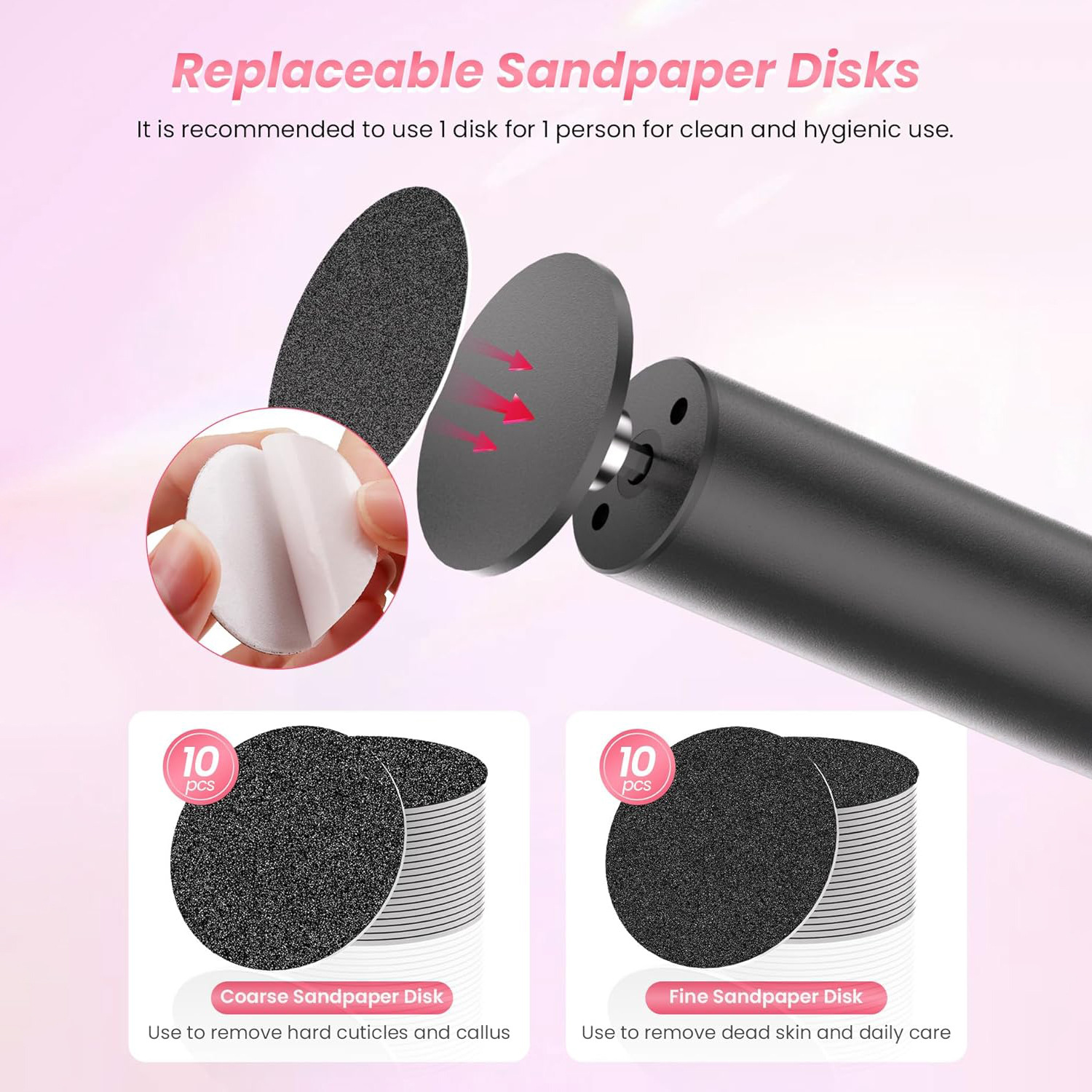 Electric Durable Professional Foot File Callus Remover Pedicure Tool Foot Grinder Dead Skin Removal Smooth Feet Care Portable