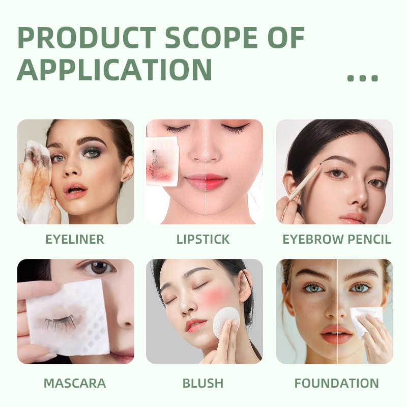 Custom Travel Individually Wrapped Eye Face Makeup Remover Cleaning Wipes Private Label