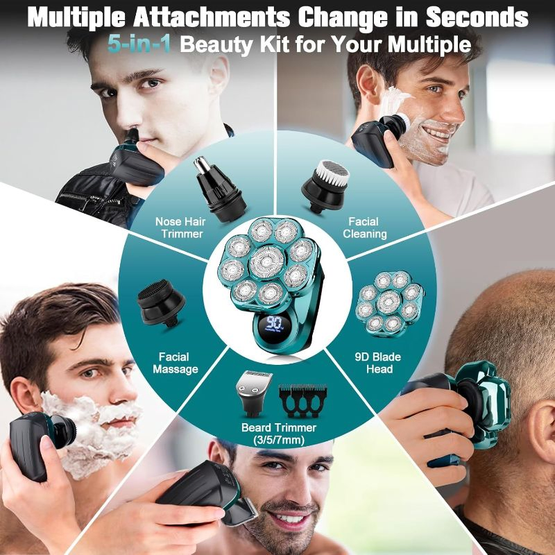 Advanced Electric Shaver with Precision Trimmer for Men's Grooming