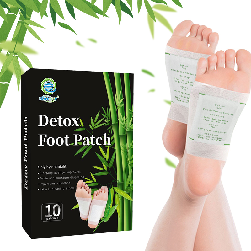 Support Customize OEM ODM Service Deep Cleaning Foot Patch Natural Herbal Bamboo Vinegar Detox Foot Patches