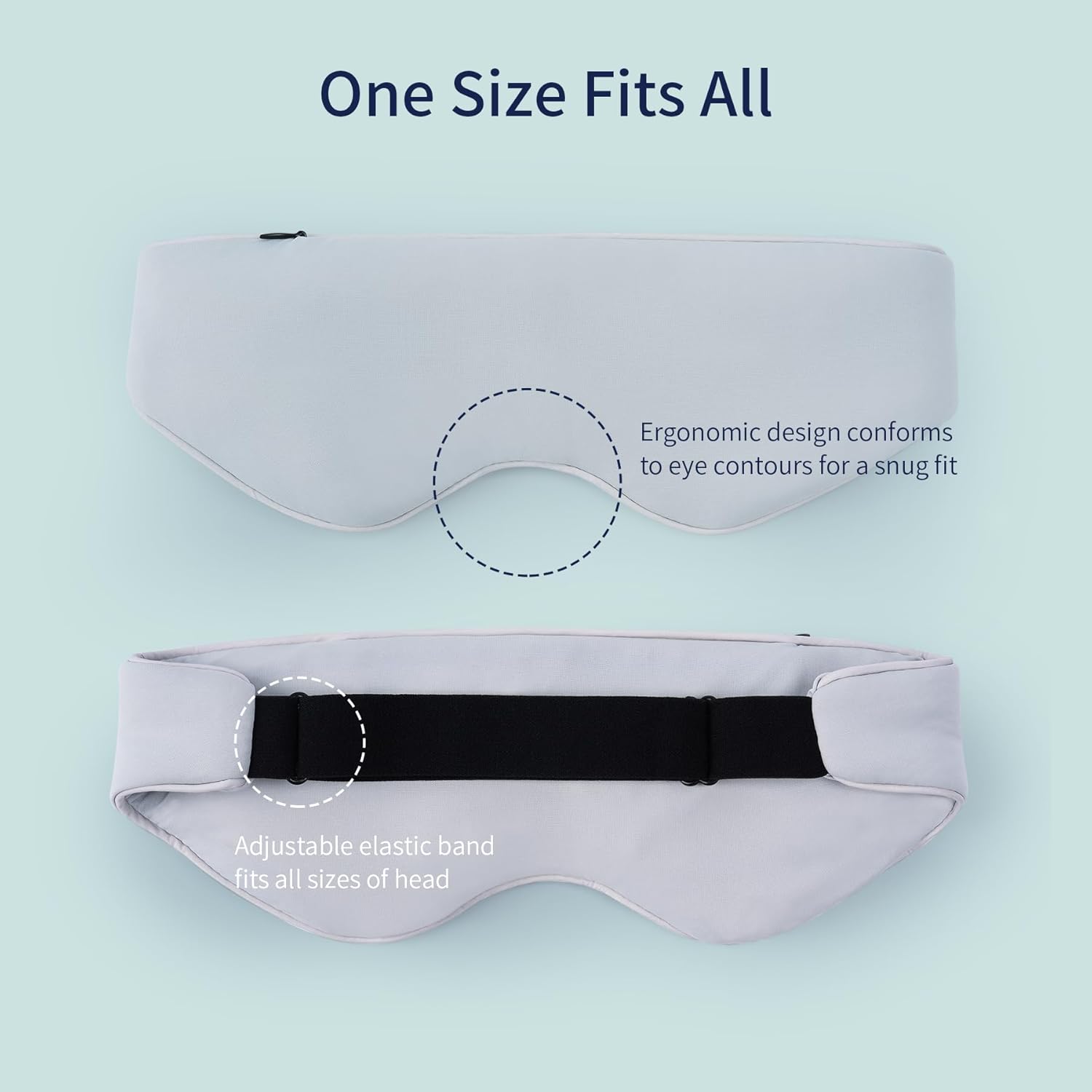 Weighted Eye Mask for Sleep Skin-friendly Light Blocking Eye Pillow Ultra-fine Glass Bead Bag for Headaches, Puffy Eyes , Sinus