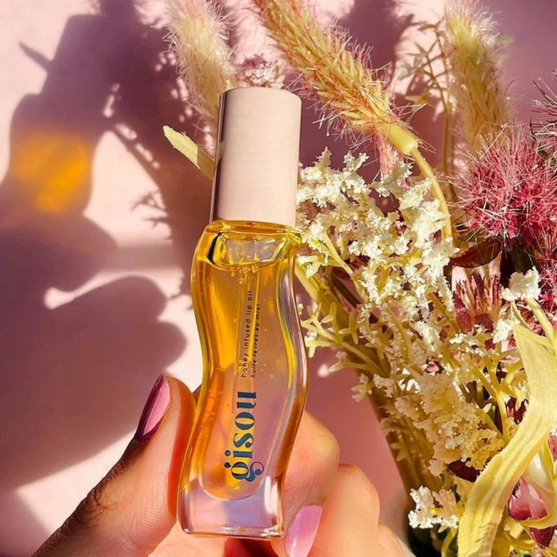 Honey Infused Lip Oil Moisturizing Repairing Fade Lip Lines Raspberry Plum Brightening Lip Glaze