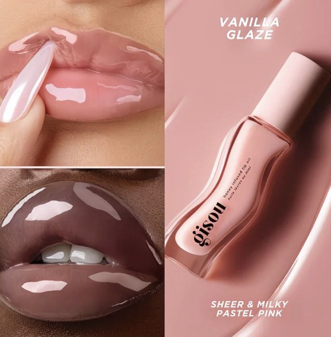 Honey Infused Lip Oil Moisturizing Repairing Fade Lip Lines Raspberry Plum Brightening Lip Glaze