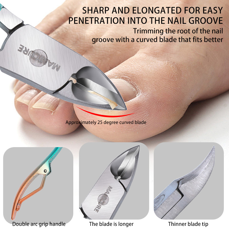 10pcs Emerald Green Professional Stainless Steel Ear Care Tool Nail Files Luxury Portable Manicure Hand General Kit Beauty Set