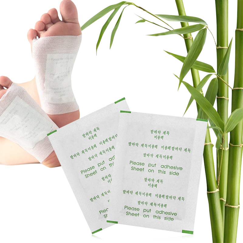 Support Customize OEM ODM Service Deep Cleaning Foot Patch Natural Herbal Bamboo Vinegar Detox Foot Patches