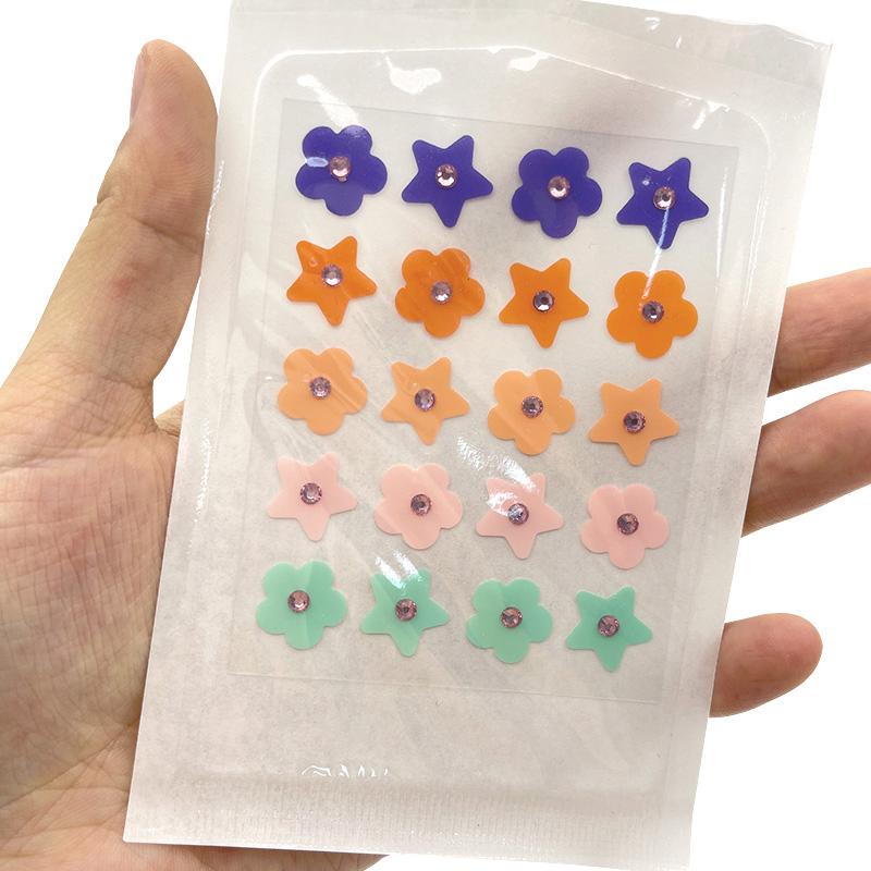 Professional OEM Manufacturer of Multi Shape Acne Patches Custom Hydrocolloid Spot Treatment in Stars, Hearts &amp; Dots