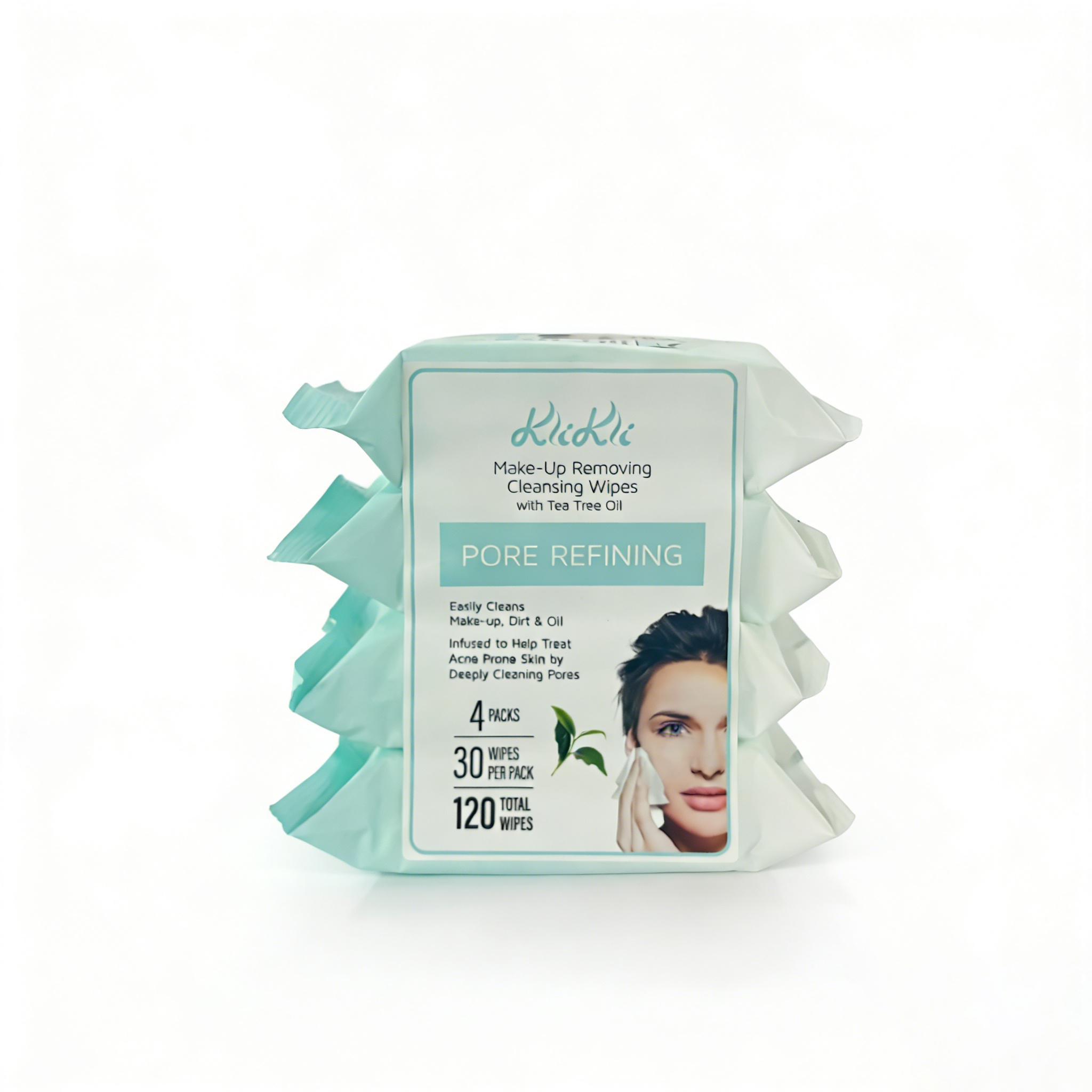 Phthalate Paraben Free Travel-Sized Non-Woven Makeup Remover Wipes-Eco-Friendly Fragrance-Free Hypoallergenic Cleansing Wipes