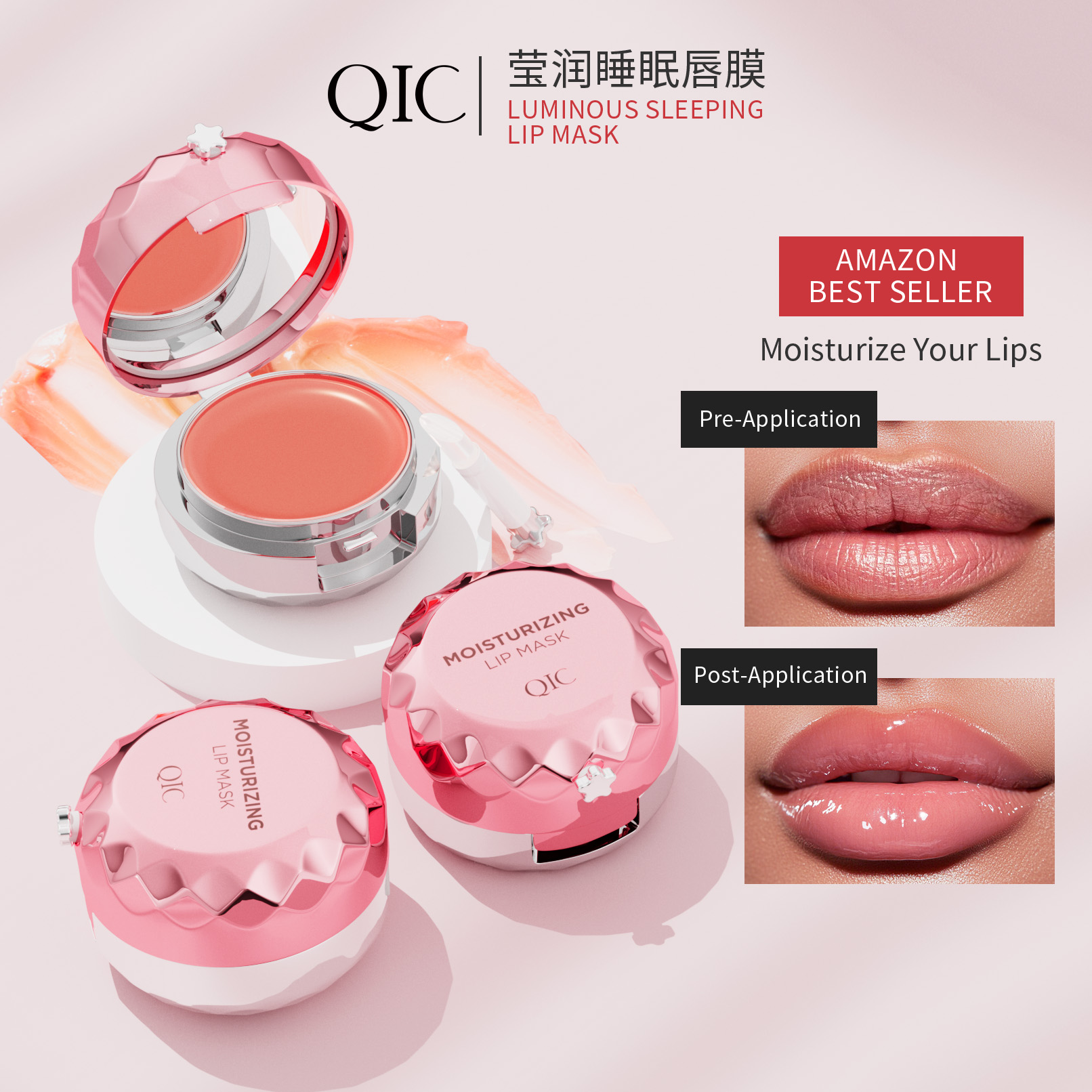 Private Label Natural Herbal Fruit Strawberry 2-in-1 Lip Mask Scrub Moisturizing Waterproof Cream Nourishing Hydrating