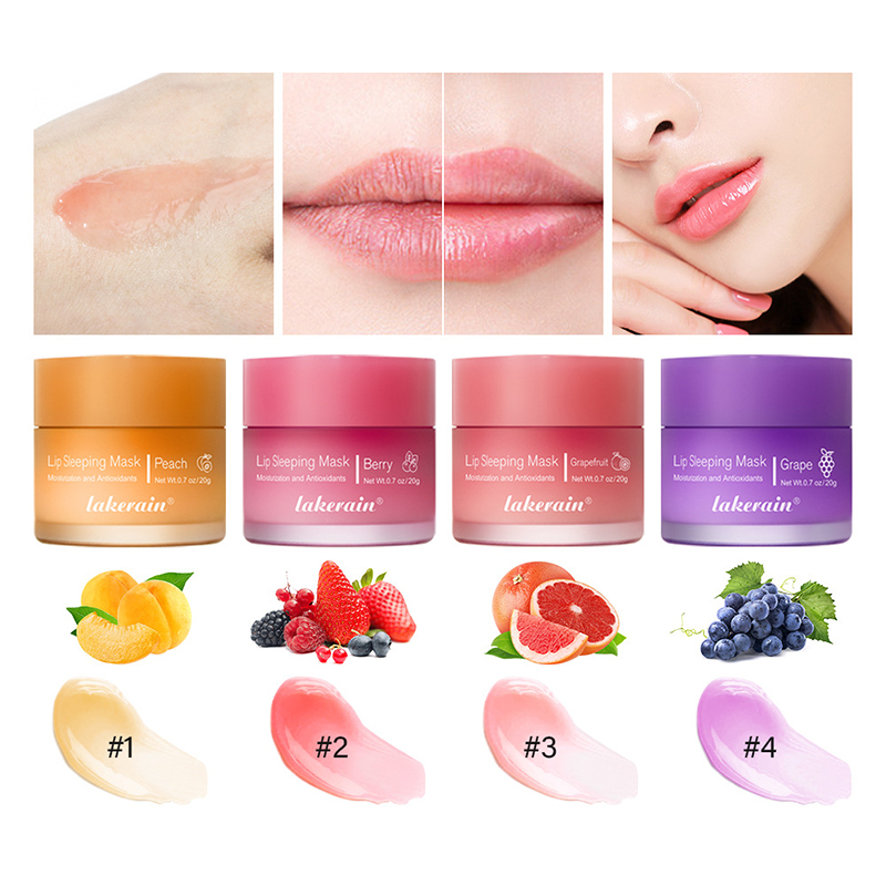 Oem Private Label Moisturizing Organic Hydrating Sleeping Lip Mask Overnight Natural Lip Balm for Female Wholesale
