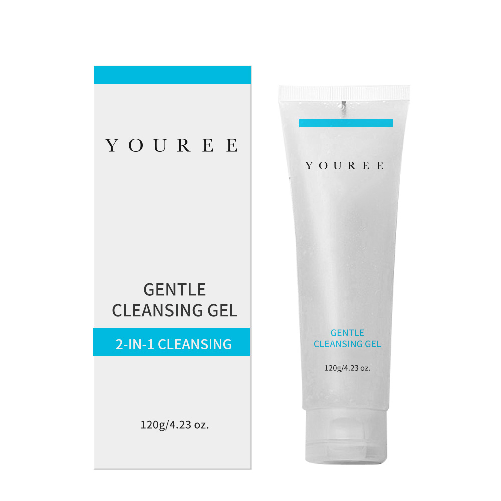 Gentle Makeup Remover Gel 2-in-1 Cleanser Hydrating Deep Cleansing Gel for Waterproof Makeup &amp; Pore Care