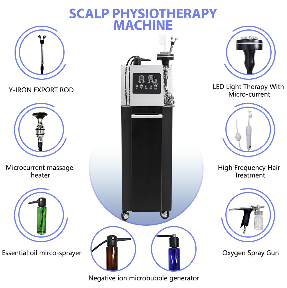 For Salon Hair Scalp Treatment Bubble Machine 5/6 in 1 Hair Scalp Massage Device Korea Hair Bubble Spa Scalp Massage Machine