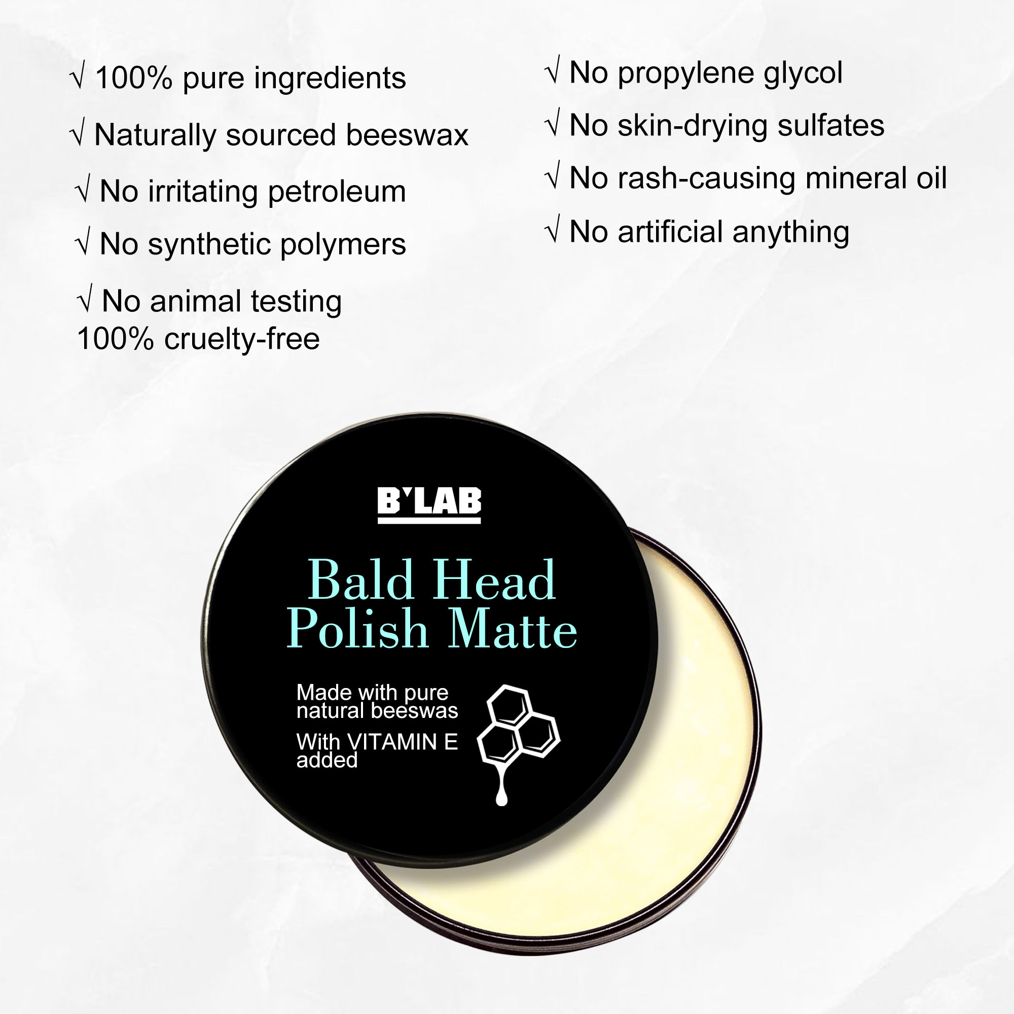 Private Label Hair Care Men Aftershave Polish For Men Waterproof Protection Bald Heads Long Lasting Moisturizing Bald Head Cream