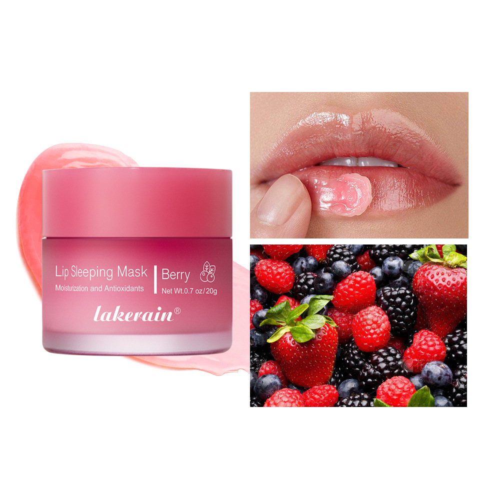 Oem Private Label Moisturizing Organic Hydrating Sleeping Lip Mask Overnight Natural Lip Balm for Female Wholesale