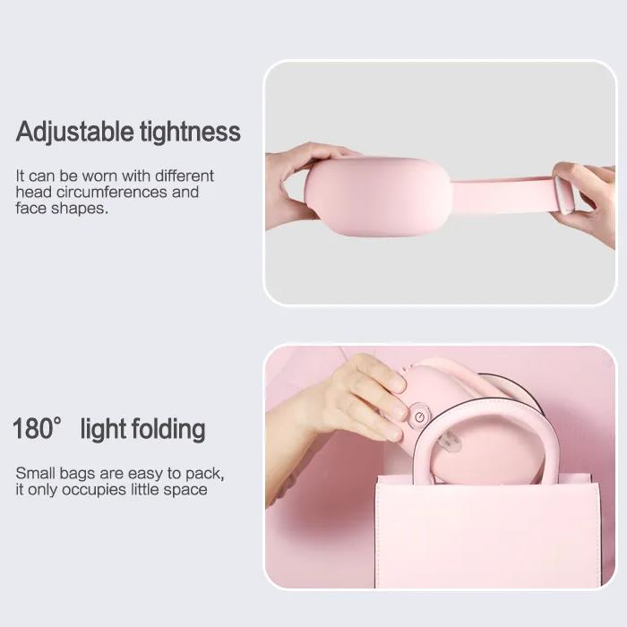 Eye Care Massager Vibration Air Pressure Timing Control for Dry Migraine Hot and Cold Heated Eye Massage