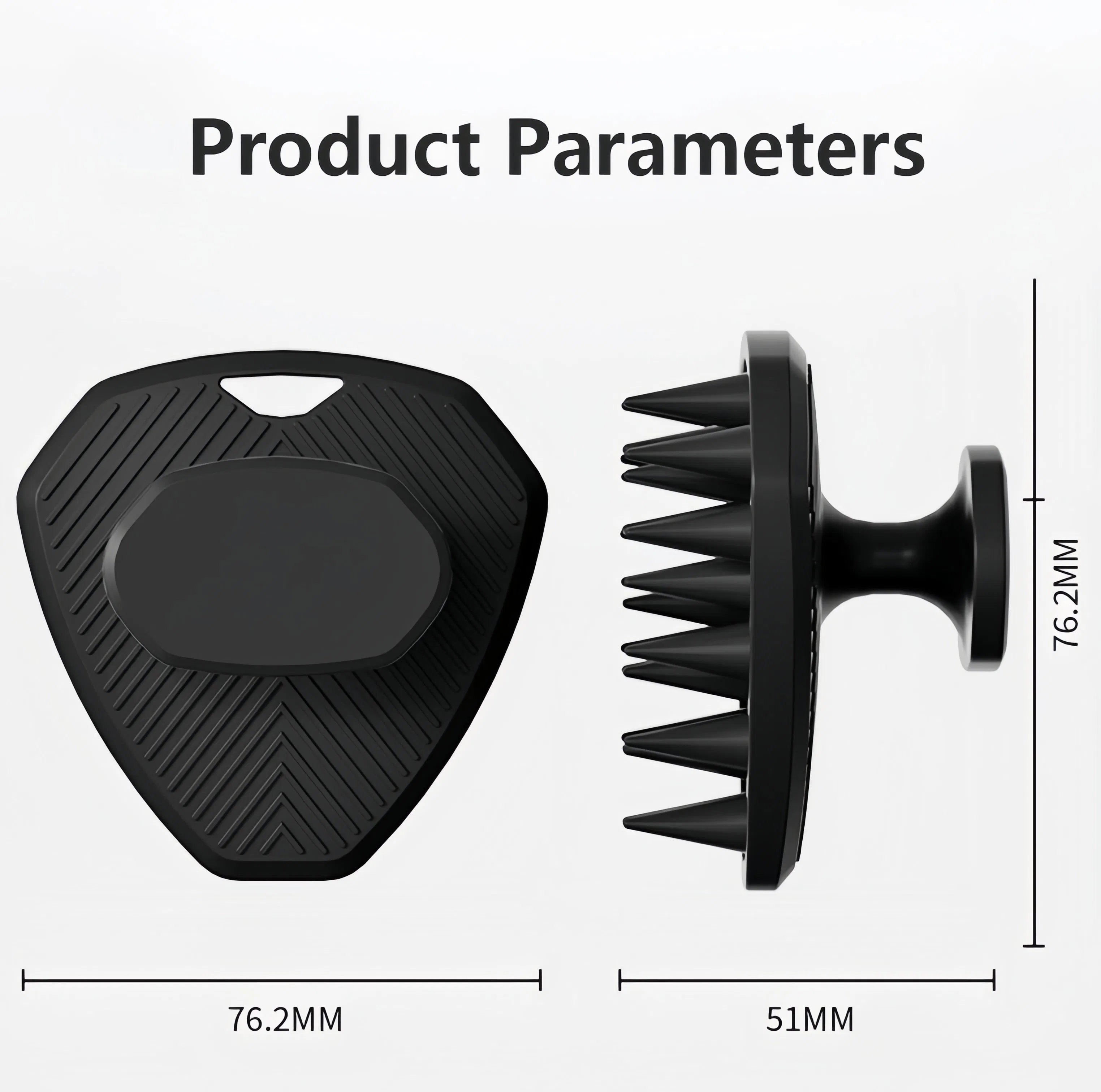 Dual-Function Beard Grooming and Scalp Massage Brush for Men