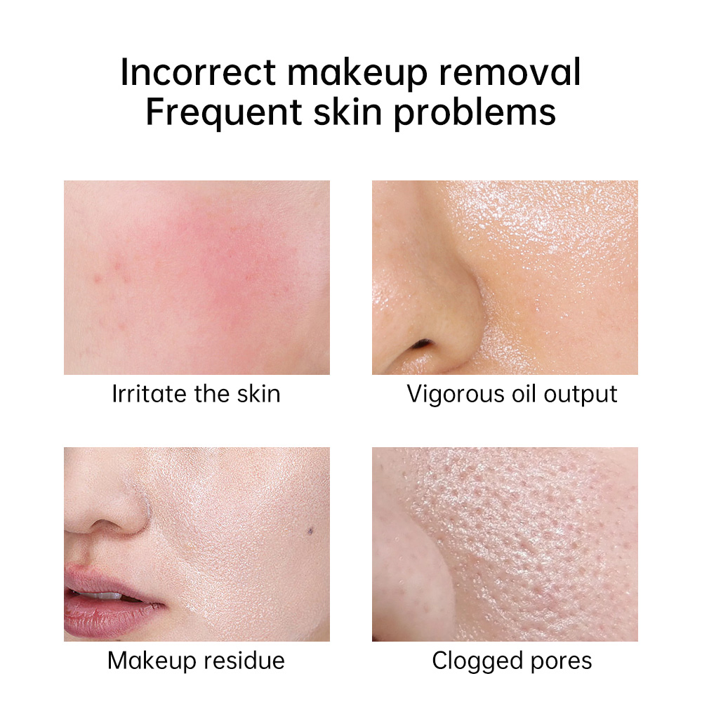 Gentle Makeup Remover Gel 2-in-1 Cleanser Hydrating Deep Cleansing Gel for Waterproof Makeup &amp; Pore Care