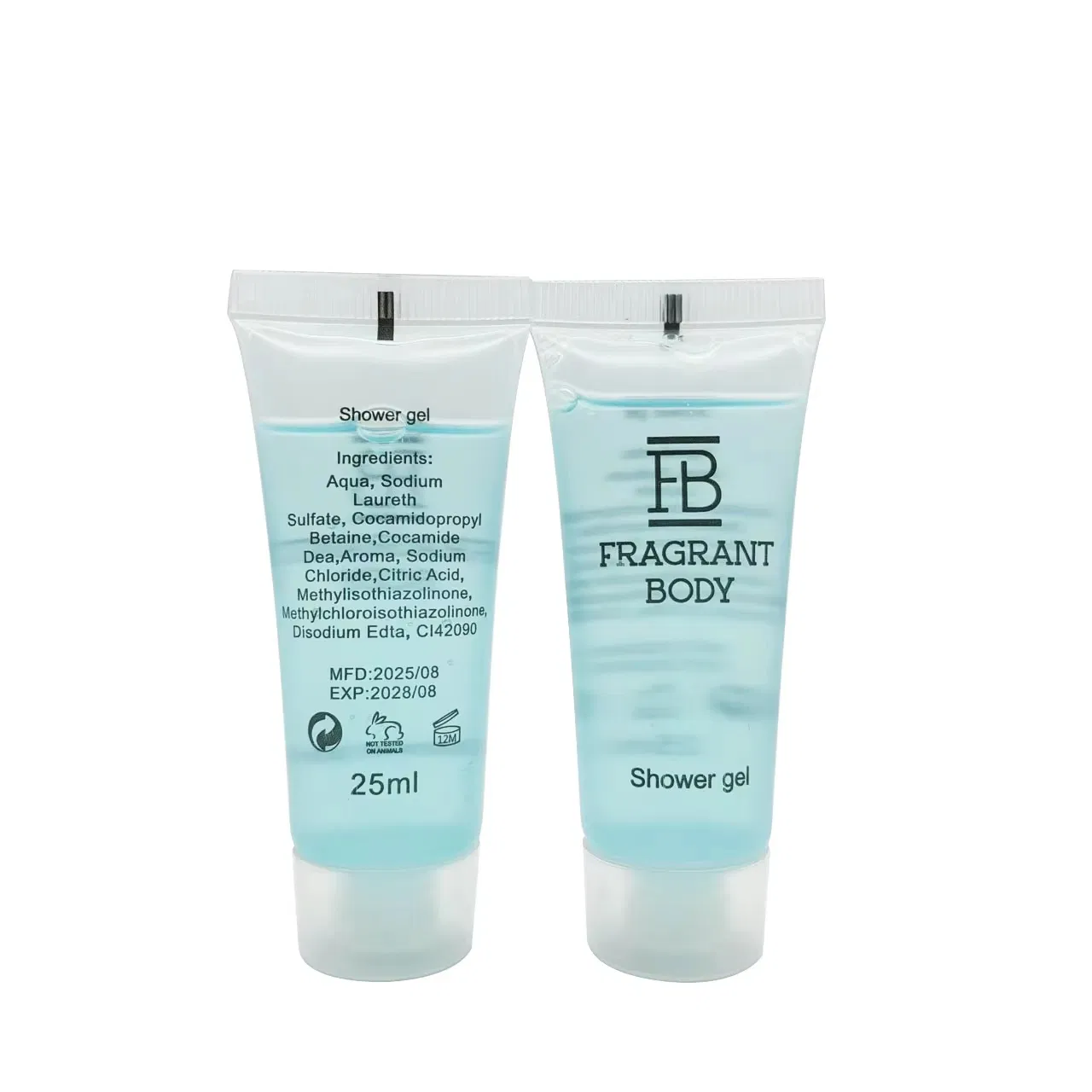 25ml Mini Size Shampoo Wholesale Private Label Hotel Amenities Disposable Body Wash